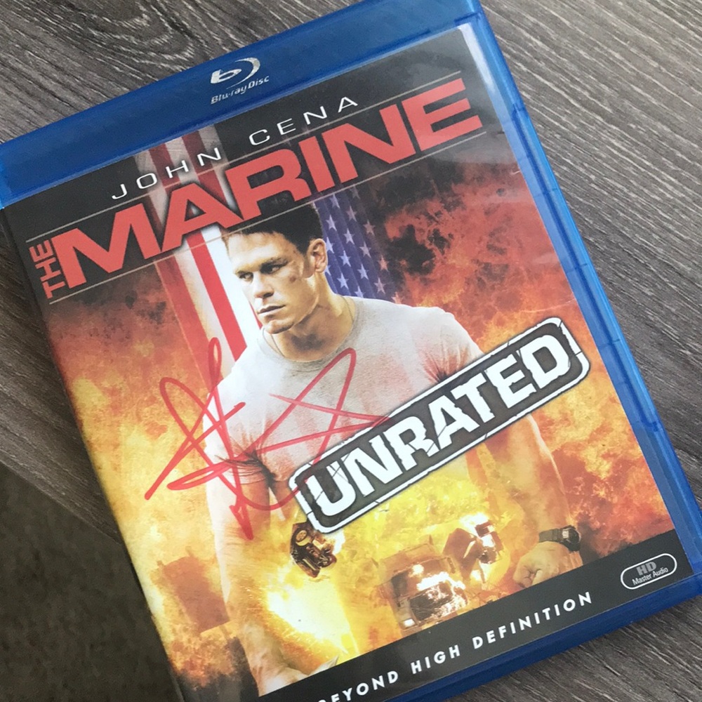 John Cena autographed Blu-Ray of The Marine